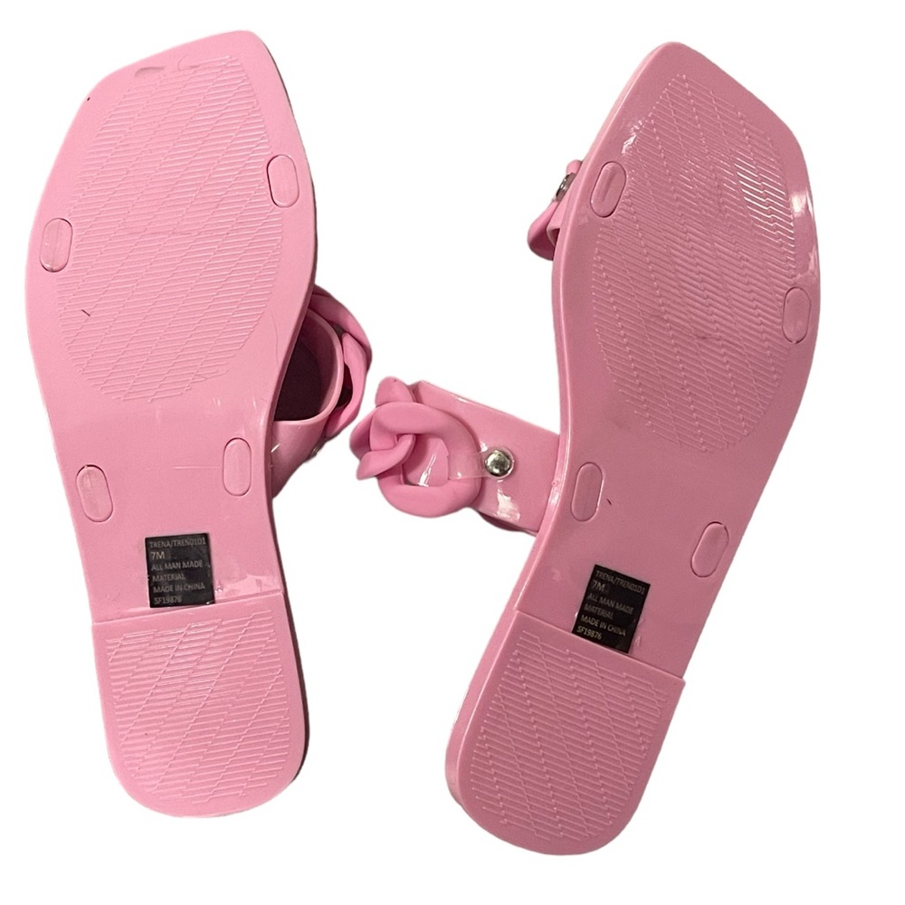 Steven by Steve Madden Pink Chain Slides - Picture 3 of 3